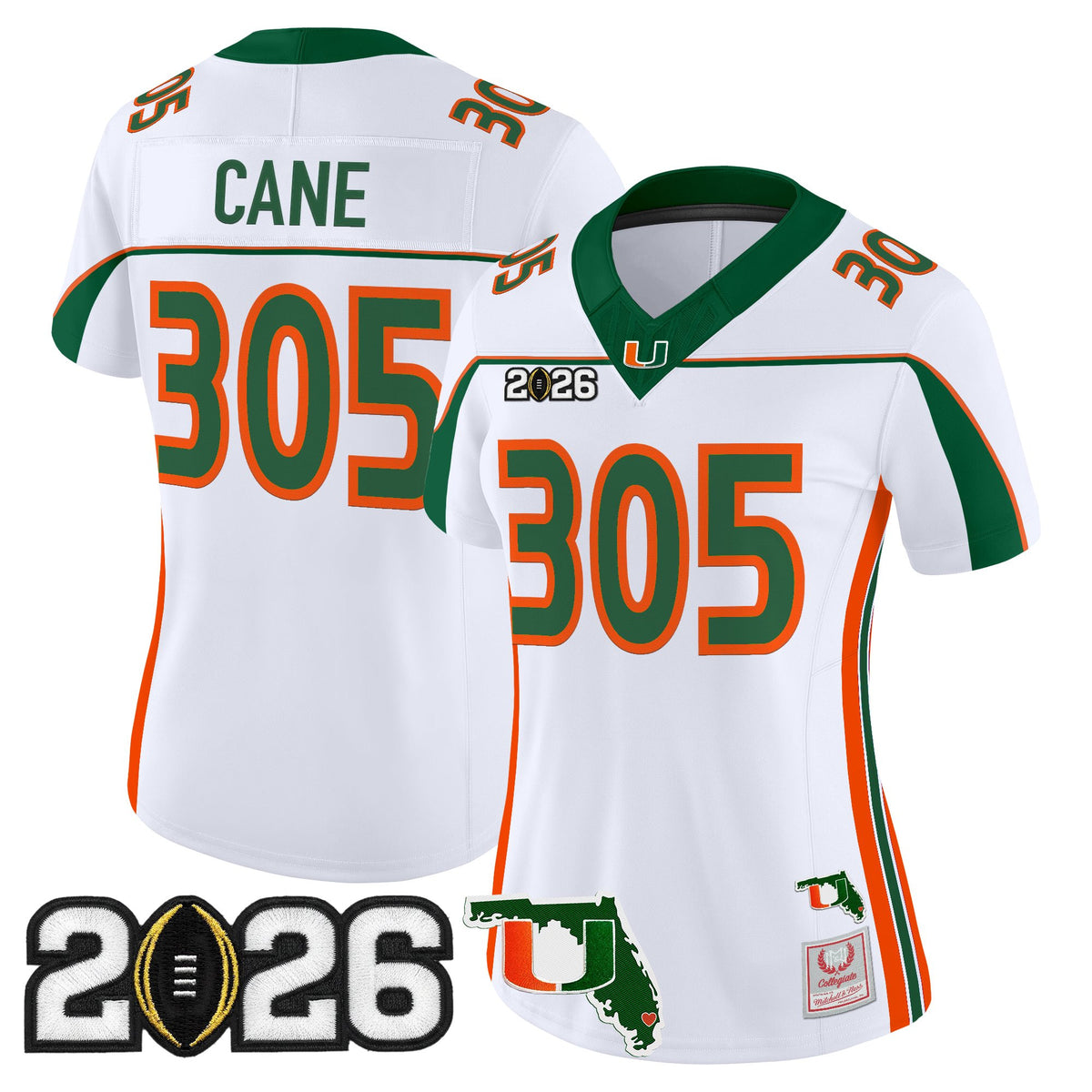 Miami Hurricanes Throwback Vapor Limited Jersey - 2026 CFP Final & Florida Patch - All Stitched