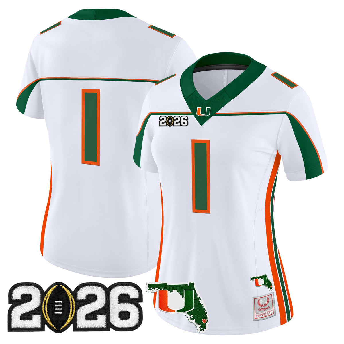 Miami Hurricanes Throwback Vapor Limited Jersey - 2026 CFP Final & Florida Patch - All Stitched
