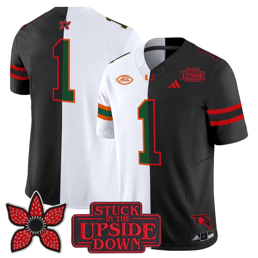 Men's Miami Hurricanes 'Upside Down Edition' Vapor Limited Jersey - All Stitched