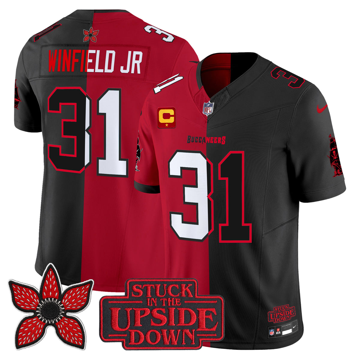 Men's Tampa Bay Buccaneers 'Upside Down Edition' Vapor Limited Jersey - All Stitched