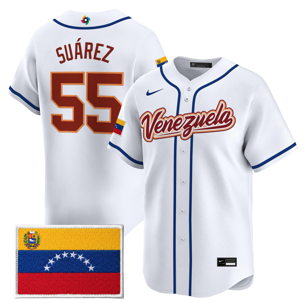 Men's Team Venezuela World Baseball Classic Vapor Premier Jersey - All Stitched
