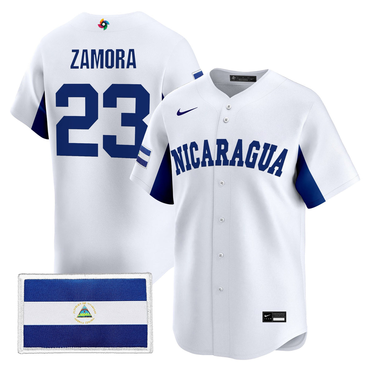 Men's Team Nicaragua 2026 World Baseball Classic Vapor Premier Jersey - All Stitched