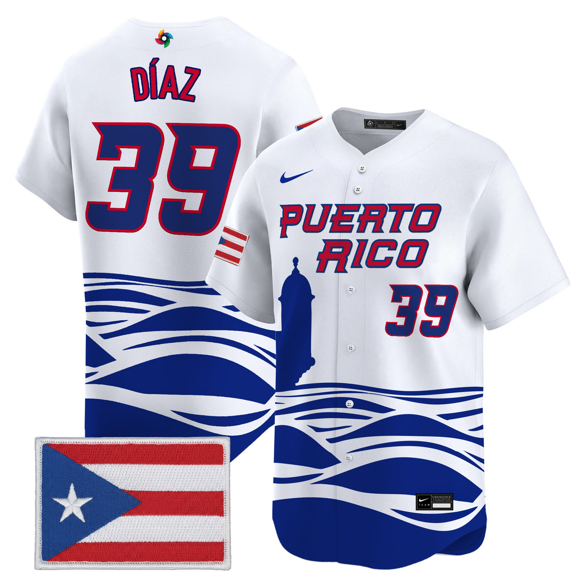 Men's Team Puerto Rico World Baseball Classic Vapor Premier Jersey - All Stitched
