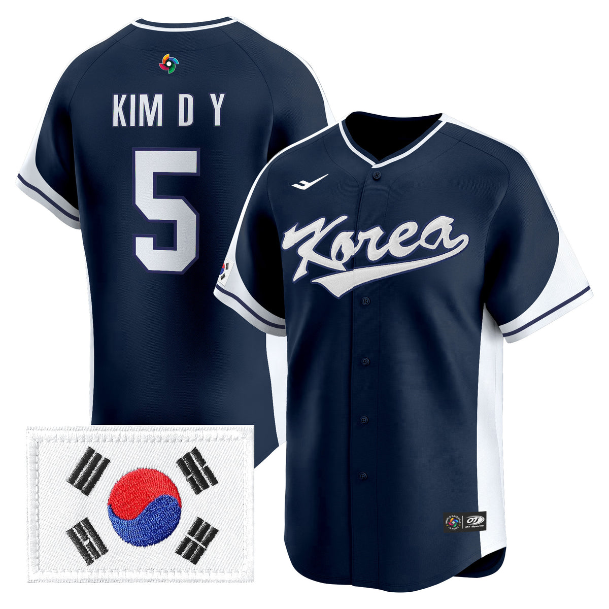 Men's Team Korea 2026 World Baseball Classic Vapor Premier Jersey - All Stitched