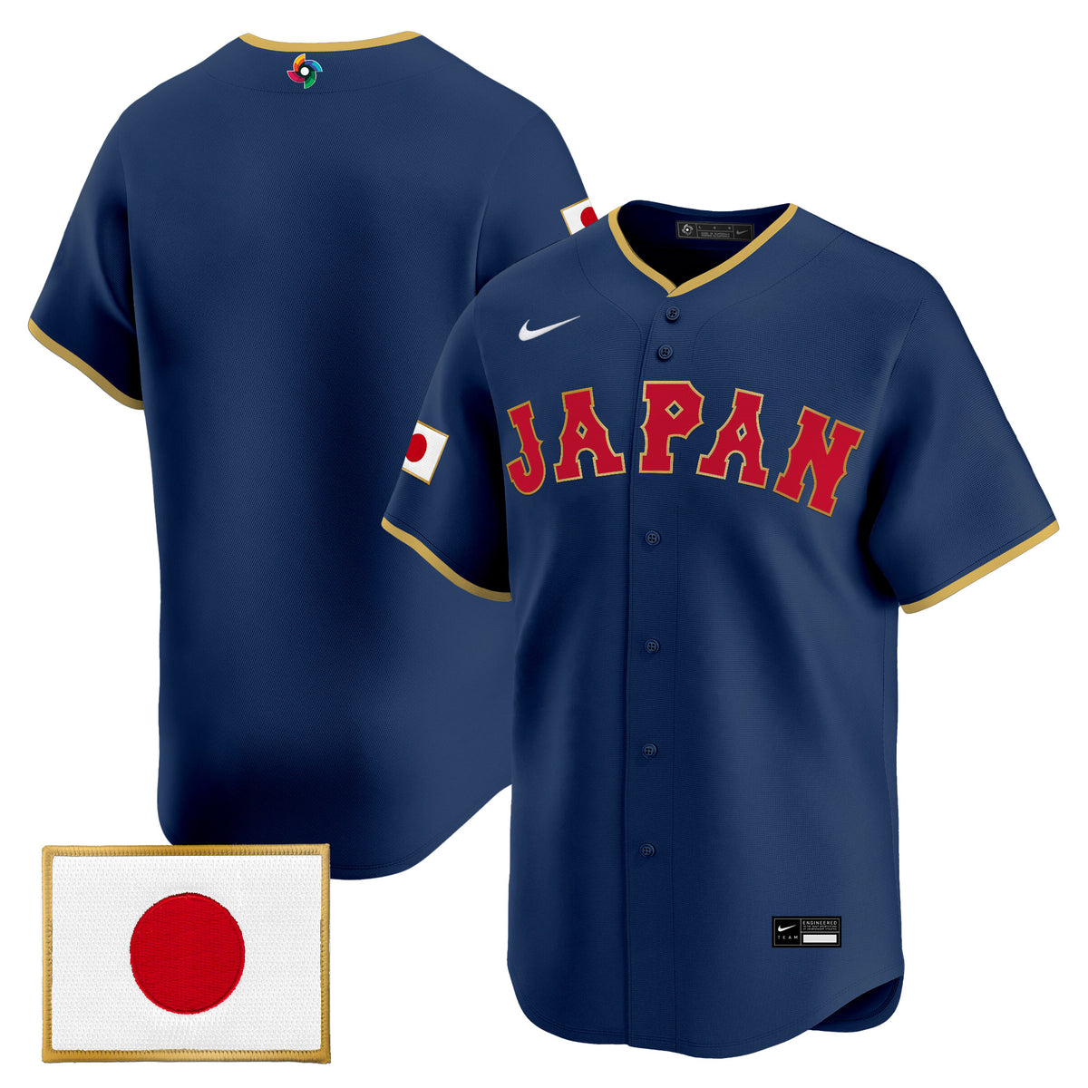 Men's Team Japan World Baseball Classic Vapor Premier Jersey - All Stitched