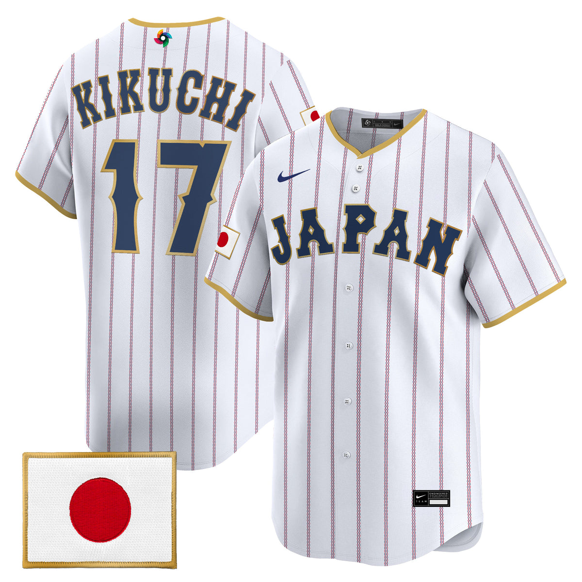 Men's Team Japan World Baseball Classic Vapor Premier Jersey - All Stitched