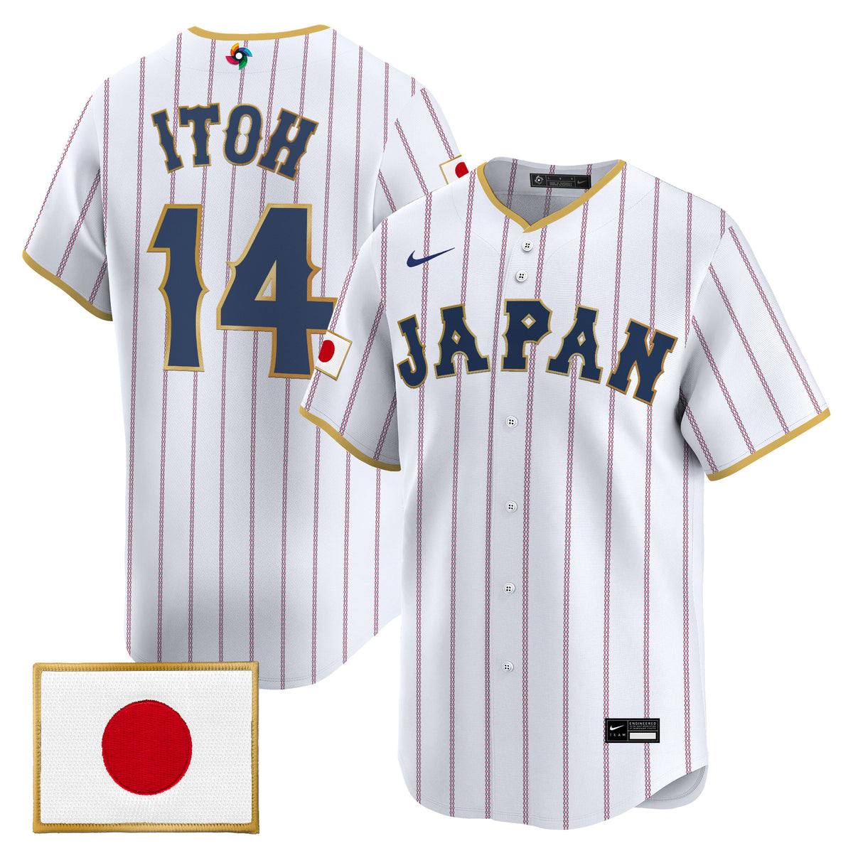 Men's Team Japan World Baseball Classic Vapor Premier Jersey - All Stitched