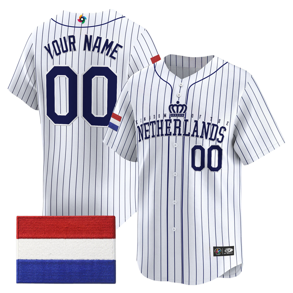 Team Netherlands 2026 World Baseball Classic Vapor Premier Custom Jersey - All Stitched