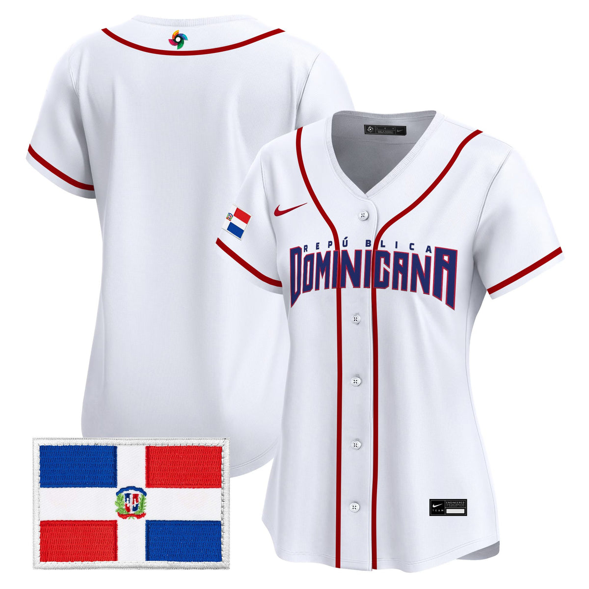 Women's Team Dominican Republic World Baseball Classic Vapor Premier Jersey - All Stitched
