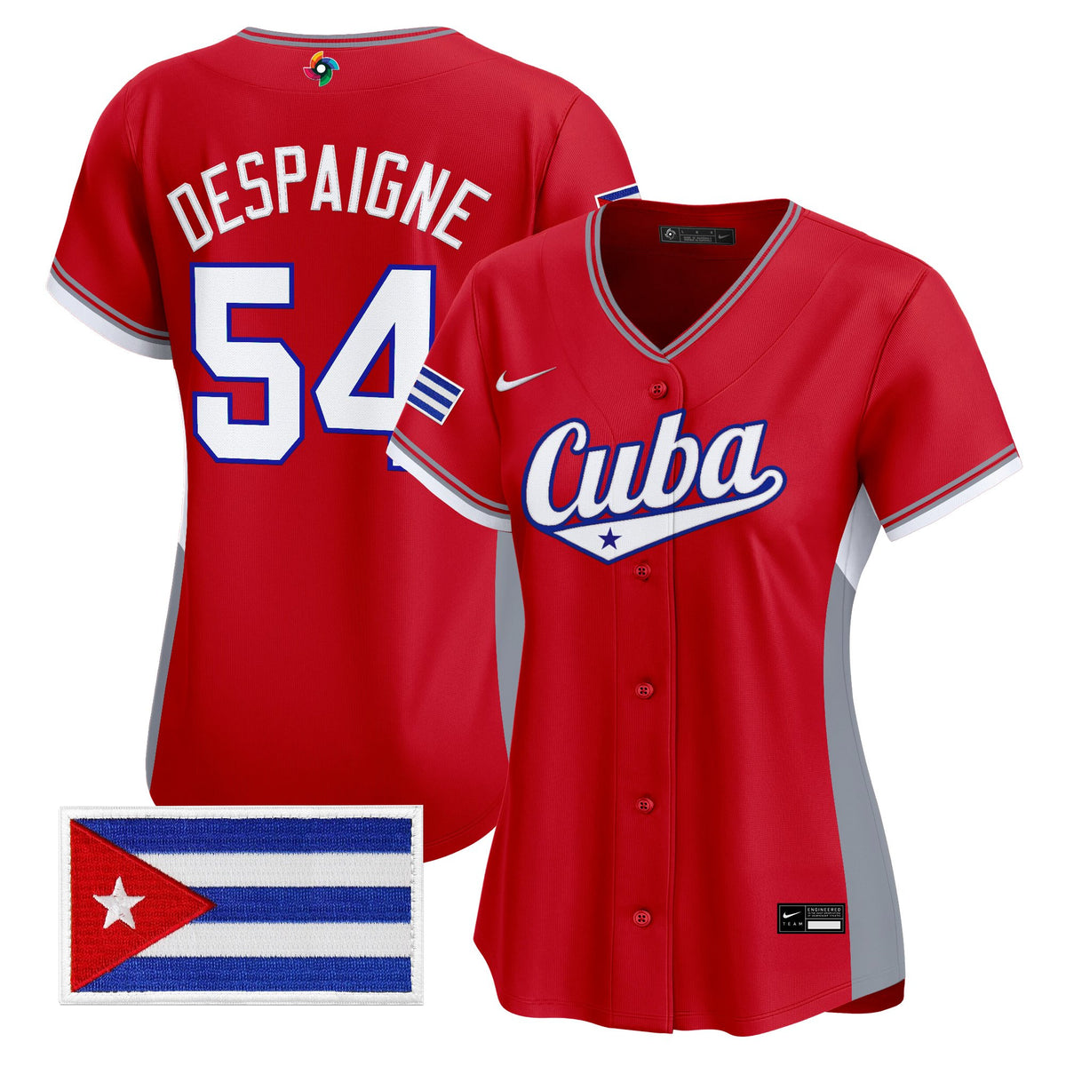 Women's Team Cuba World Baseball Classic Vapor Premier Jersey - All Stitched