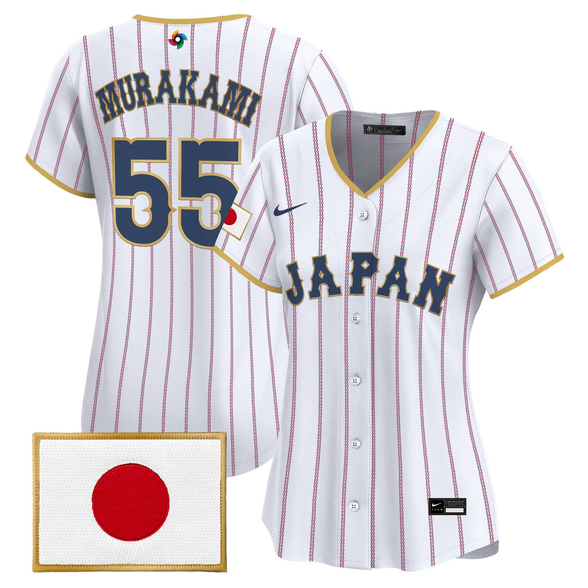 Women's Team Japan World Baseball Classic Vapor Premier Jersey - All Stitched