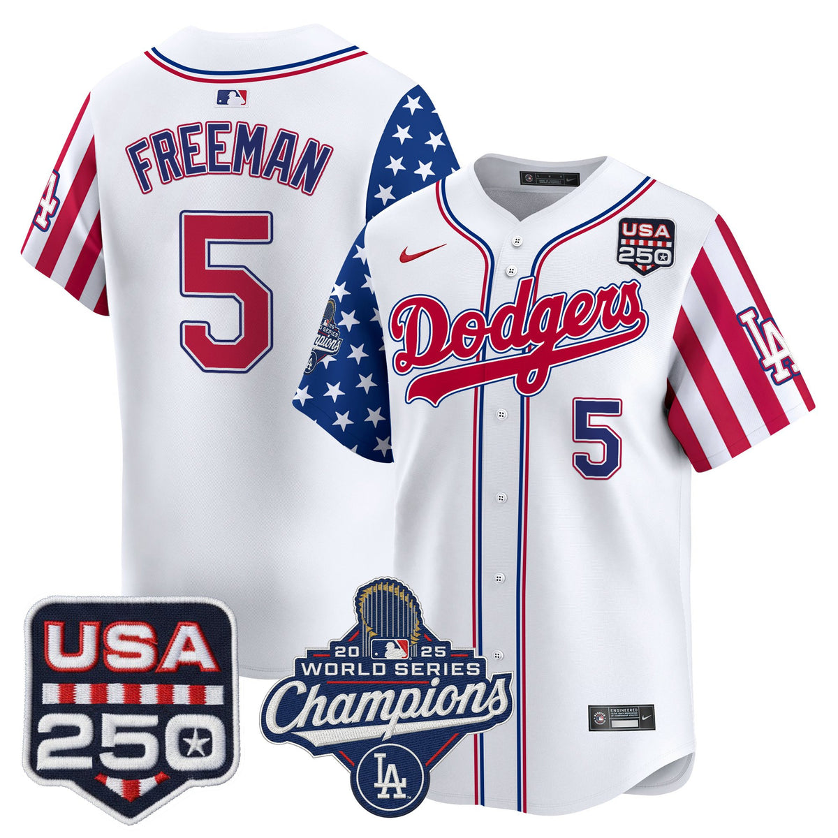 Men's Los Angeles Dodgers "America250 Edition" Vapor Premier Limited Jersey V2 - All Stitched