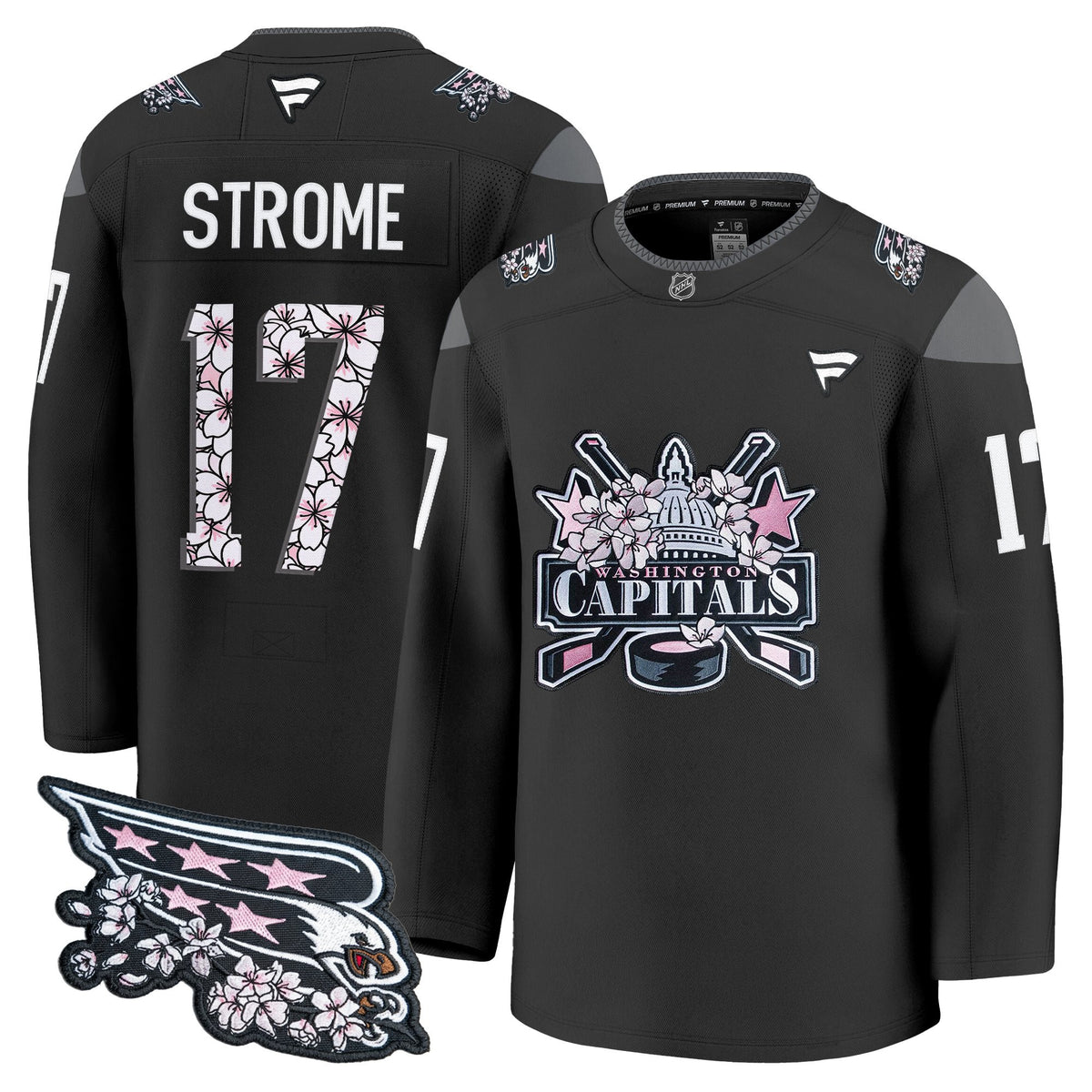 Men's Washington Capitals 2026 Cherry Blossom Premium Jersey - All Stitched
