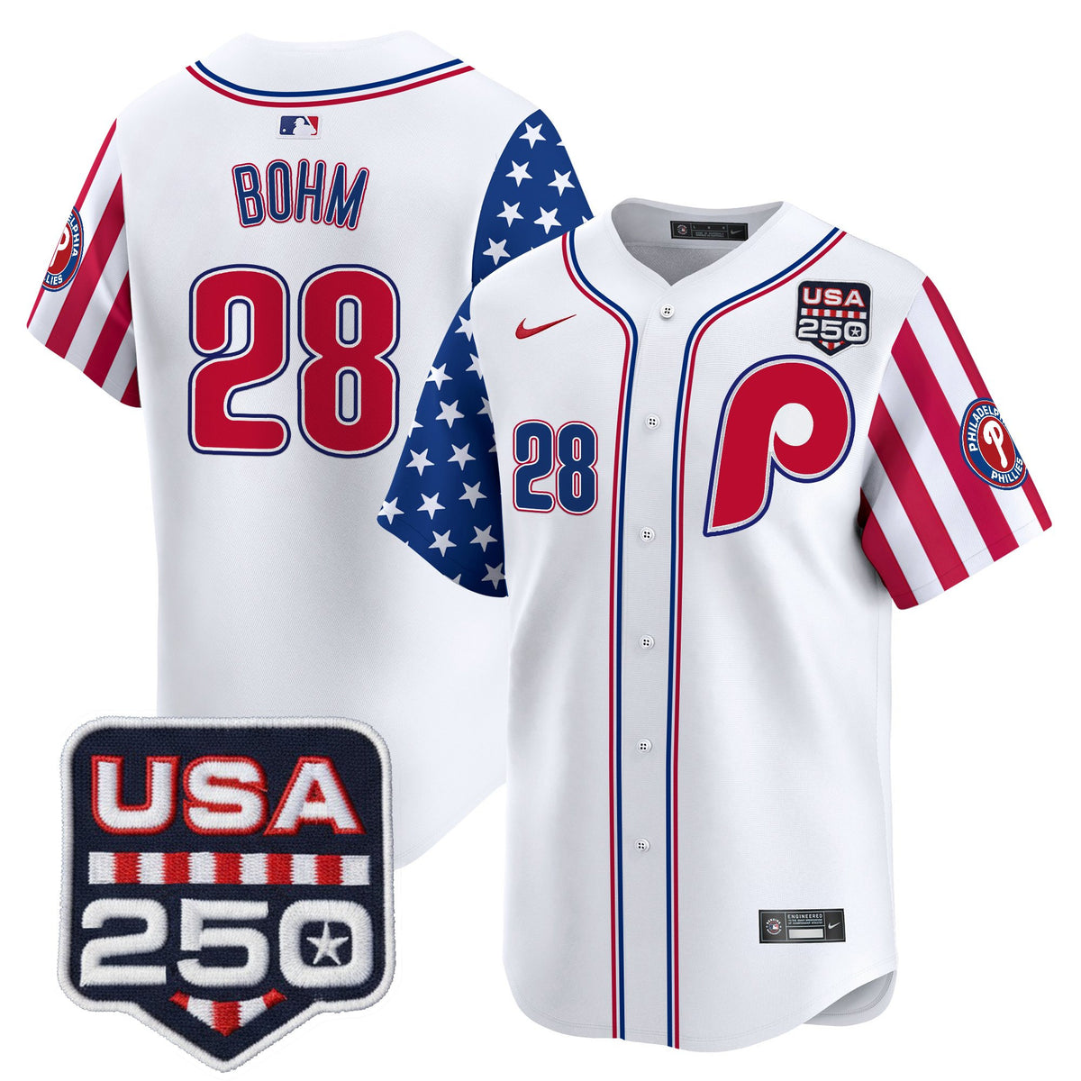 Men's Philadelphia Phillies America250 Edition Vapor Premier Limited Jersey - All Stitched