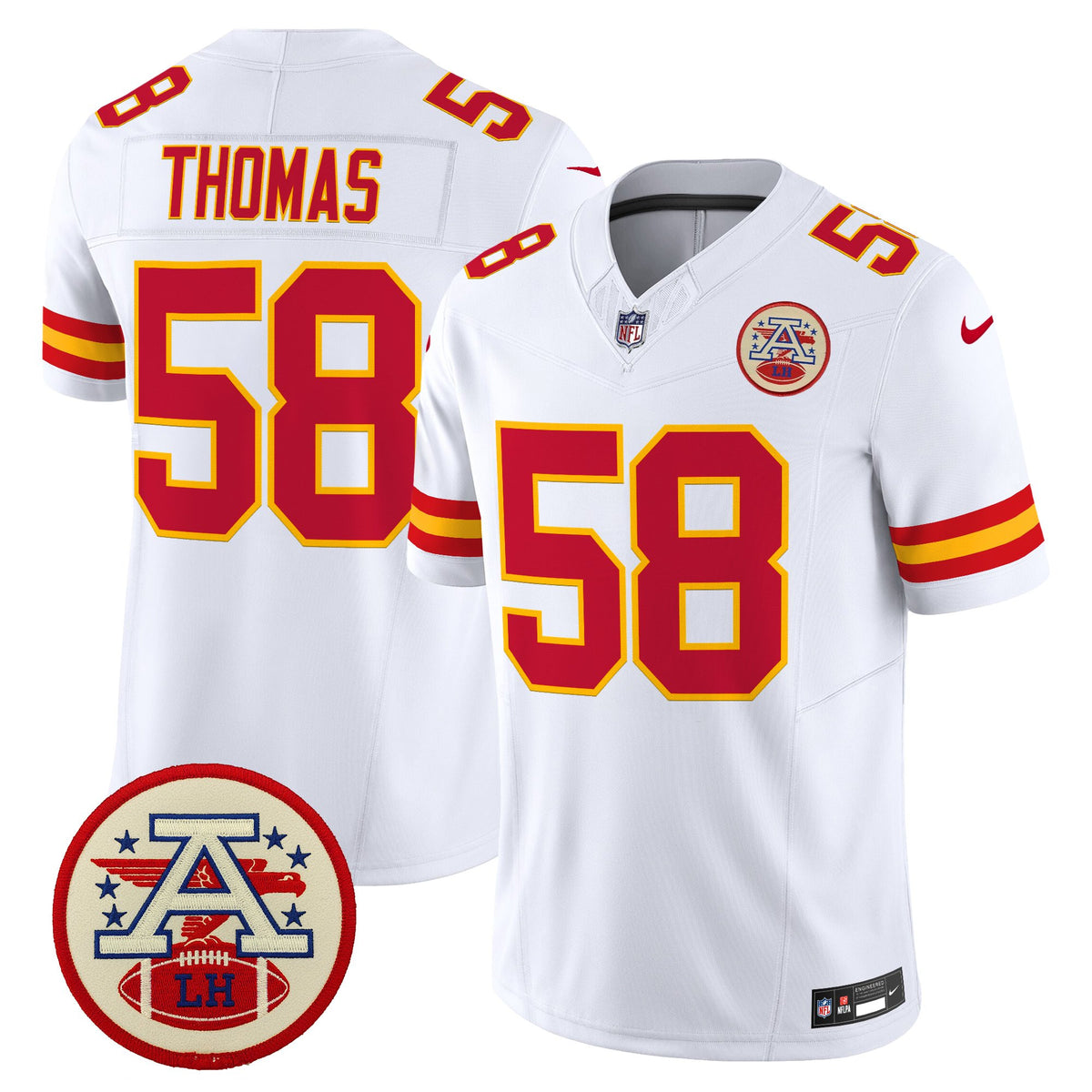 Men's Chiefs 2026 Lamar Hunt Patch Vapor Limited Jersey - All Stitched