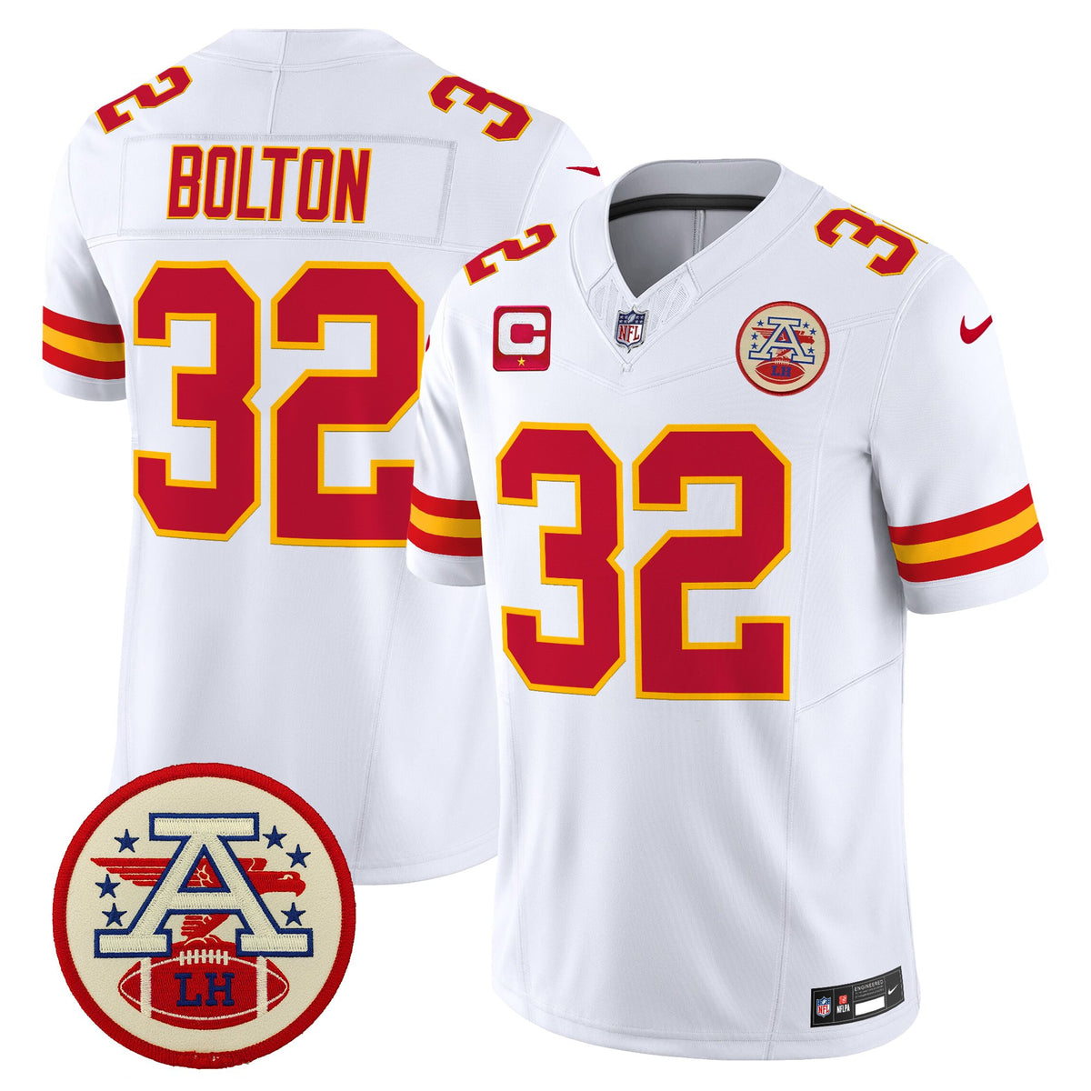 Men's Chiefs 2026 Lamar Hunt Patch Vapor Limited Jersey - All Stitched