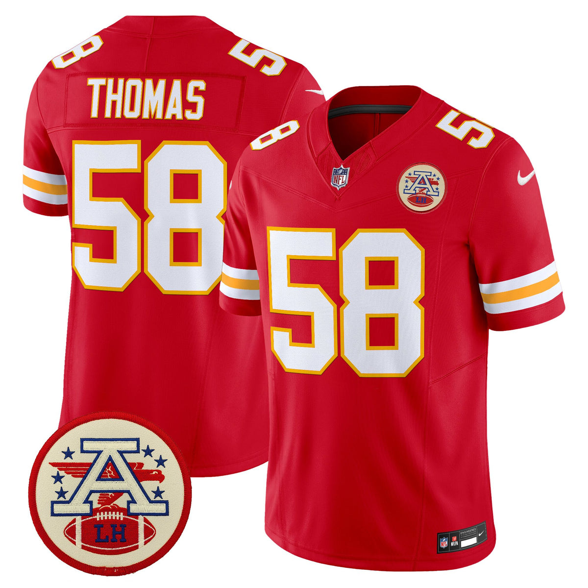 Men's Chiefs 2026 Lamar Hunt Patch Vapor Limited Jersey - All Stitched