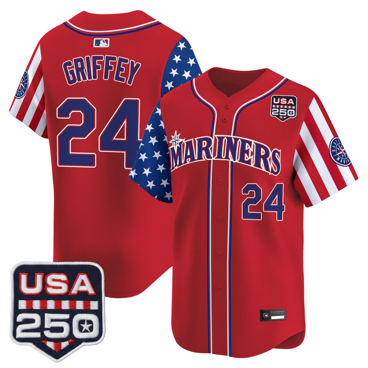 Men's Seattle Mariners "America250 Edition" Vapor Premier Limited Jersey - All Stitched