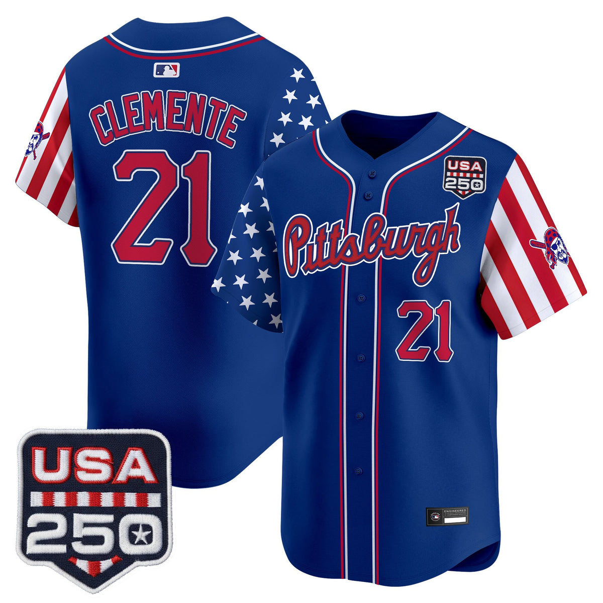 Men's Pittsburgh Pirates "America250 Edition" Vapor Premier Limited Jersey - All Stitched