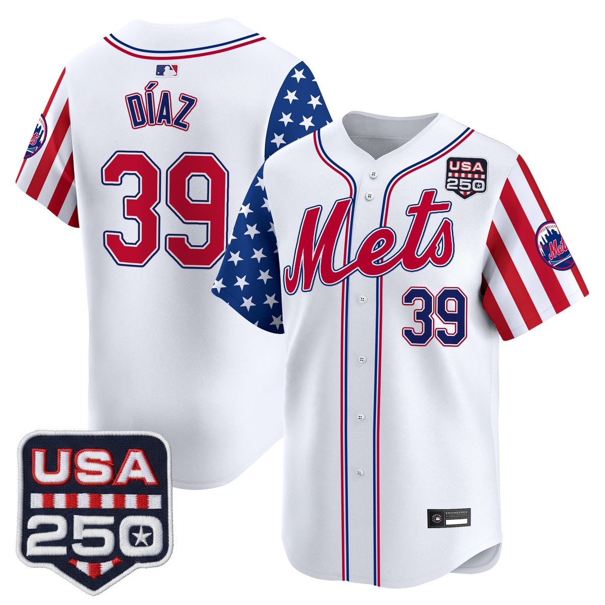Men's New York Mets "America250 Edition" Vapor Premier Limited Jersey - All Stitched