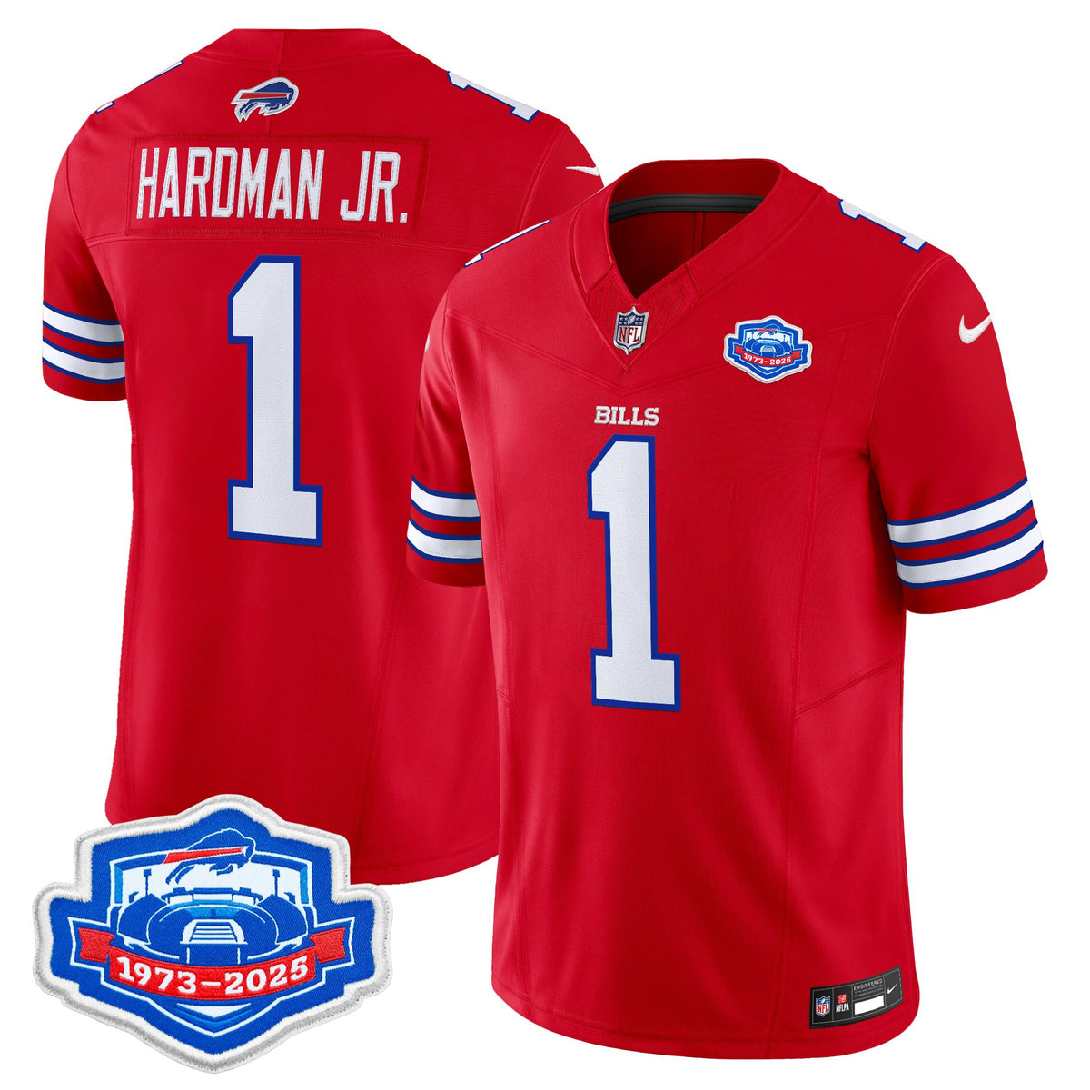 Men's Buffalo Bills 1973 - 2025 Farewell Season Patch Vapor Limited Jersey - All Stitched