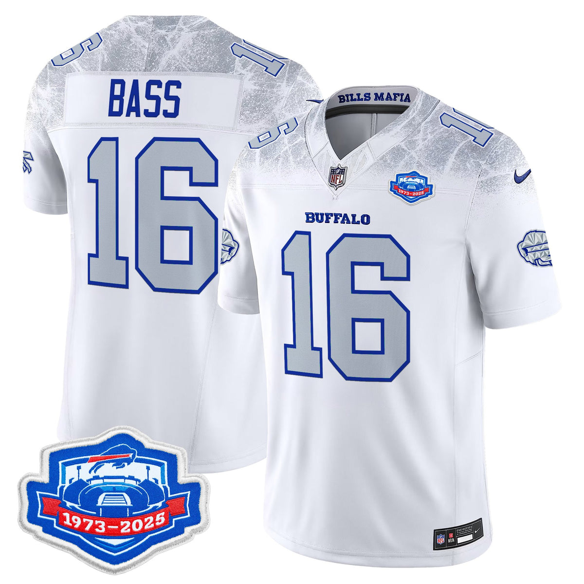 Men's Buffalo Bills 1973 - 2025 Farewell Season Patch Vapor Limited Jersey - All Stitched