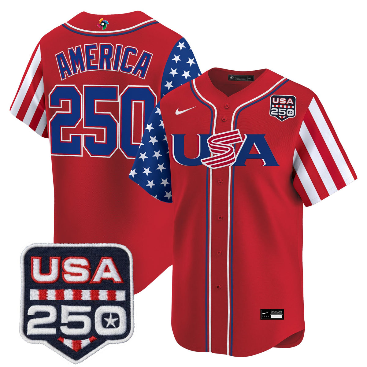 Men's Team USA World Baseball Classic "America250 Edition" Vapor Premier Limited Jersey - All Stitched