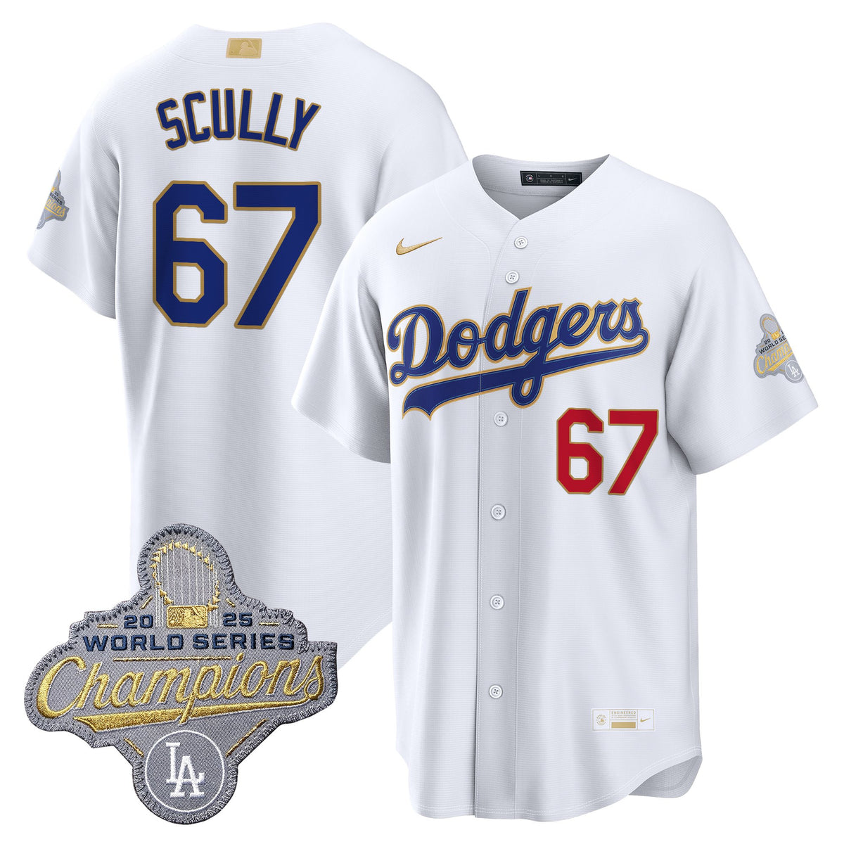 Men's Los Angeles Dodgers "Gold Collection" Premier Limited Jersey - All Stitched