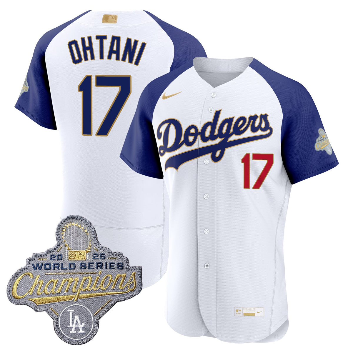 Men's Los Angeles Dodgers "Gold Collection" Premier Elite Jersey - All Stitched