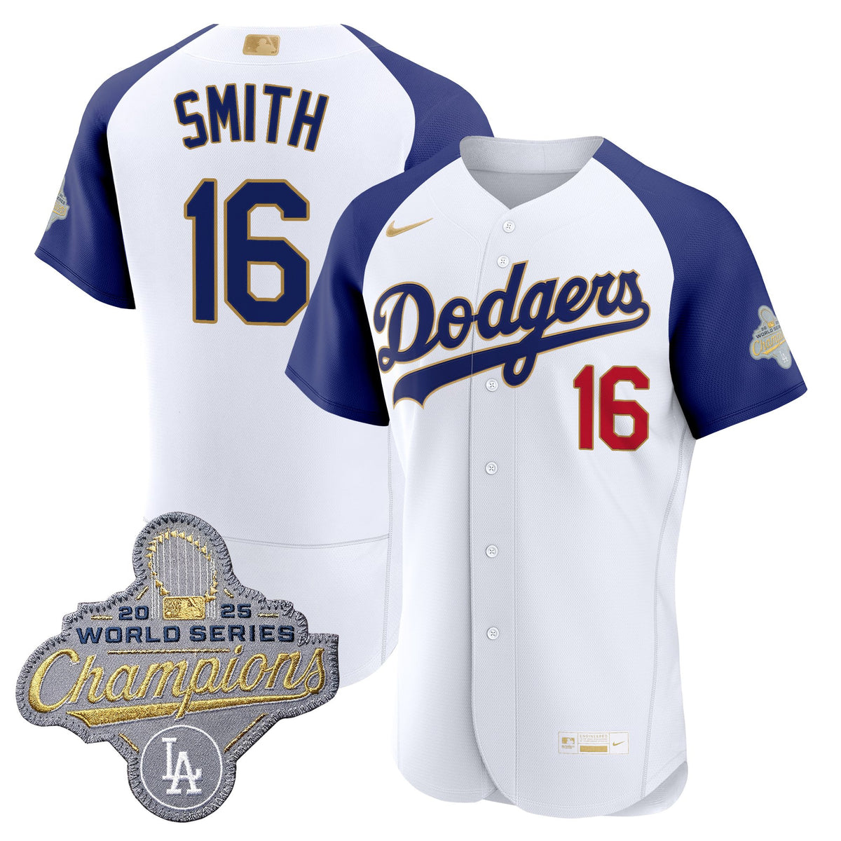 Men's Los Angeles Dodgers "Gold Collection" Premier Elite Jersey - All Stitched