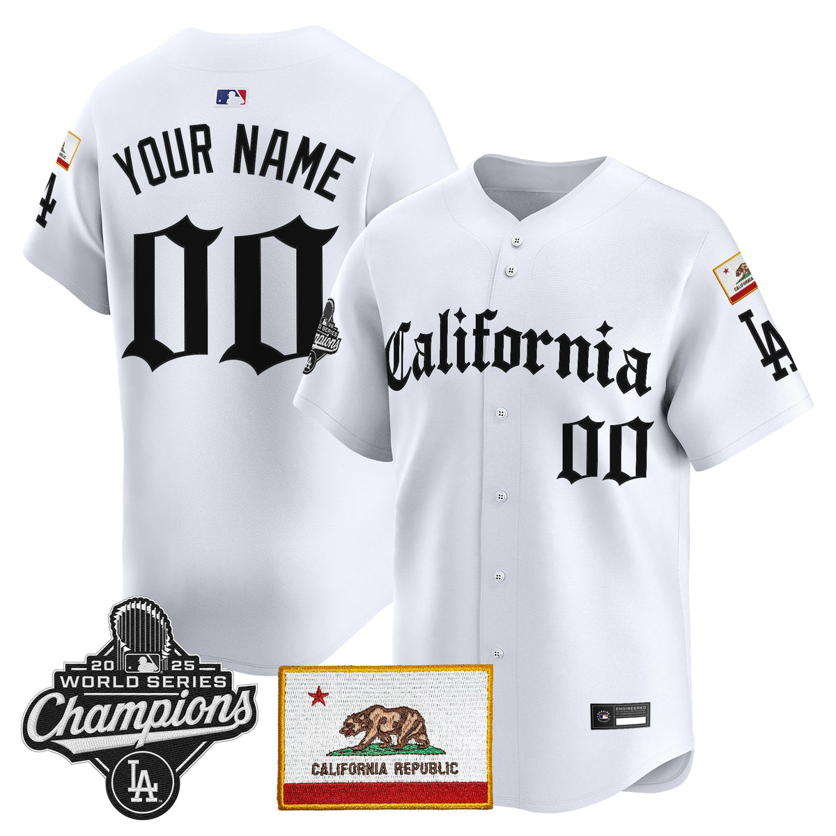 Los Angeles Dodgers "California Gothic Edition" Vapor Premier Limited Custom Jersey - All Stitched