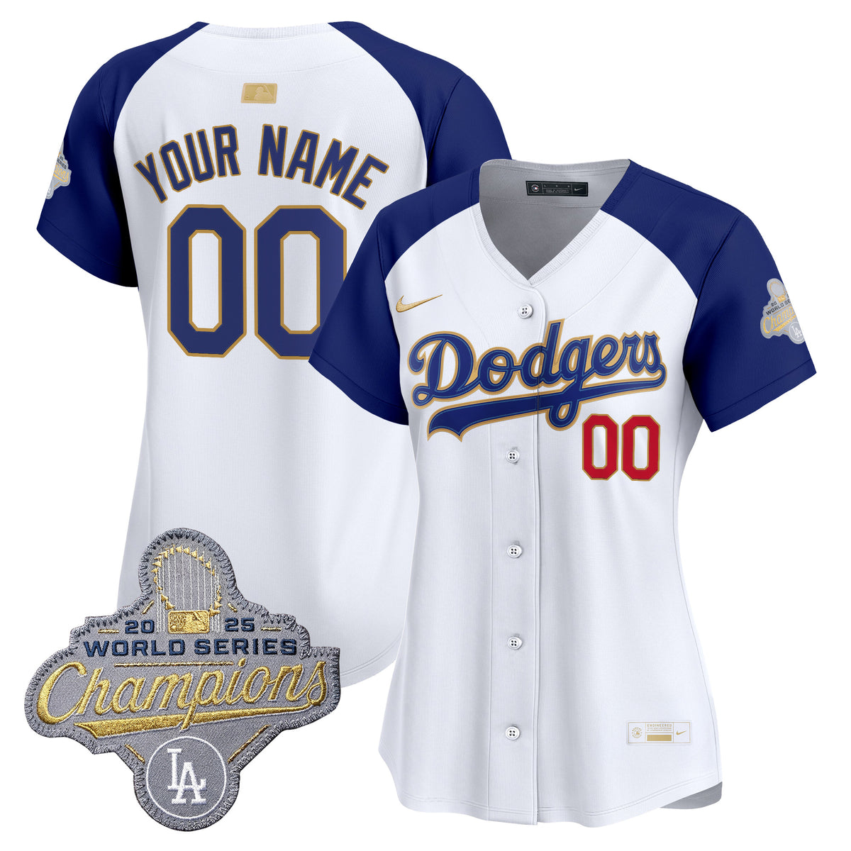 Los Angeles Dodgers "Gold Collection" Premier Limited Custom Jersey - All Stitched