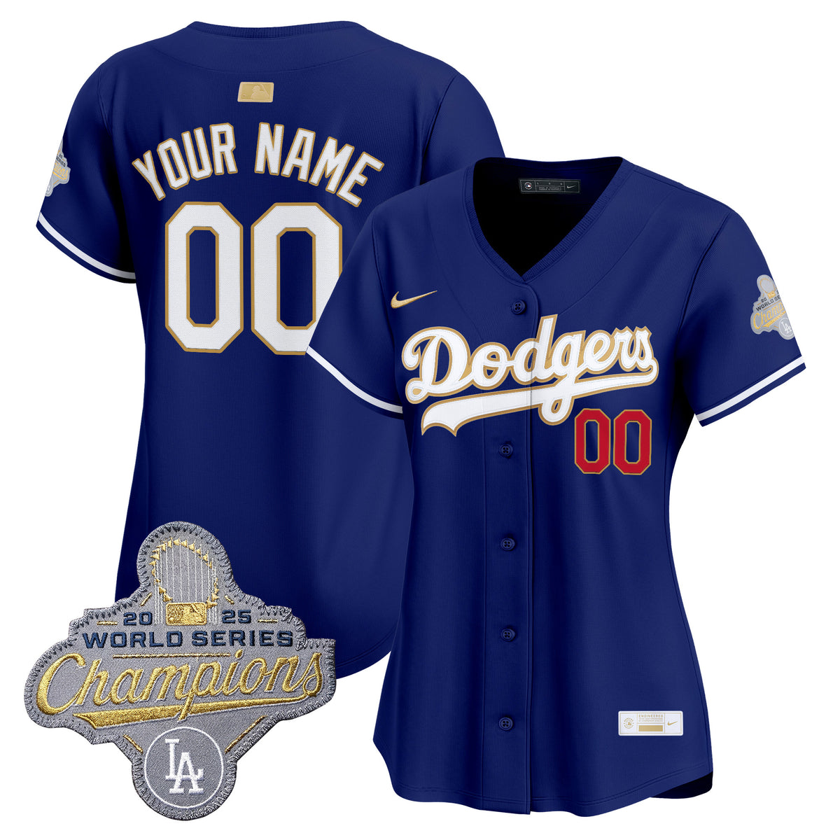 Los Angeles Dodgers "Gold Collection" Premier Limited Custom Jersey - All Stitched