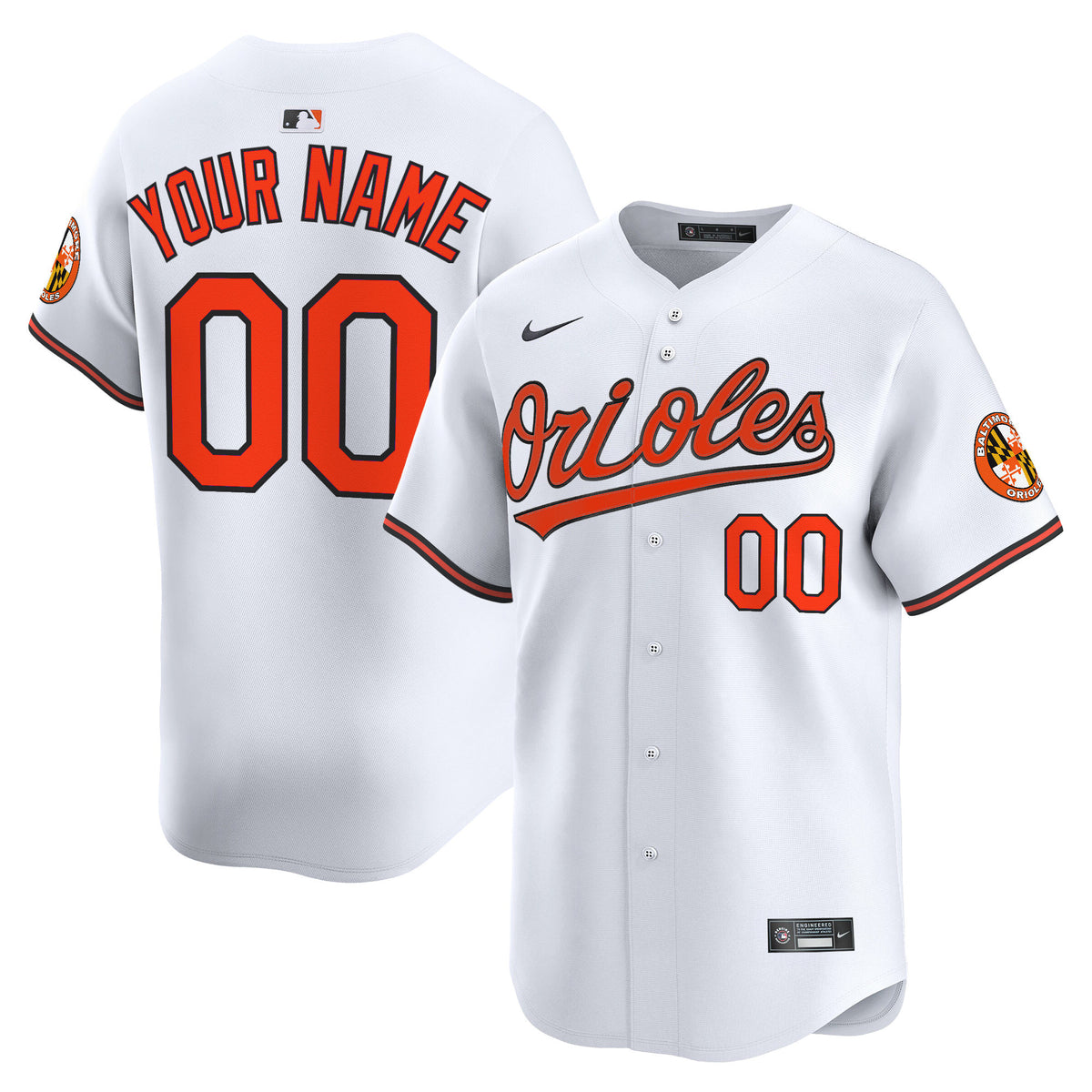 Baltimore Orioles 2026 Vapor Premier Limited Custom Jersey - All Stitched