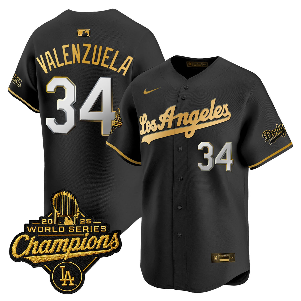 Men's Dodgers 2026 Vapor Premier Limited Jersey - World Series Champions Edition - All Stitched