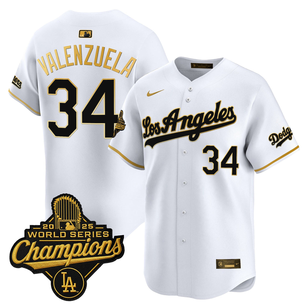 Men's Dodgers 2026 Vapor Premier Limited Jersey - World Series Champions Edition - All Stitched