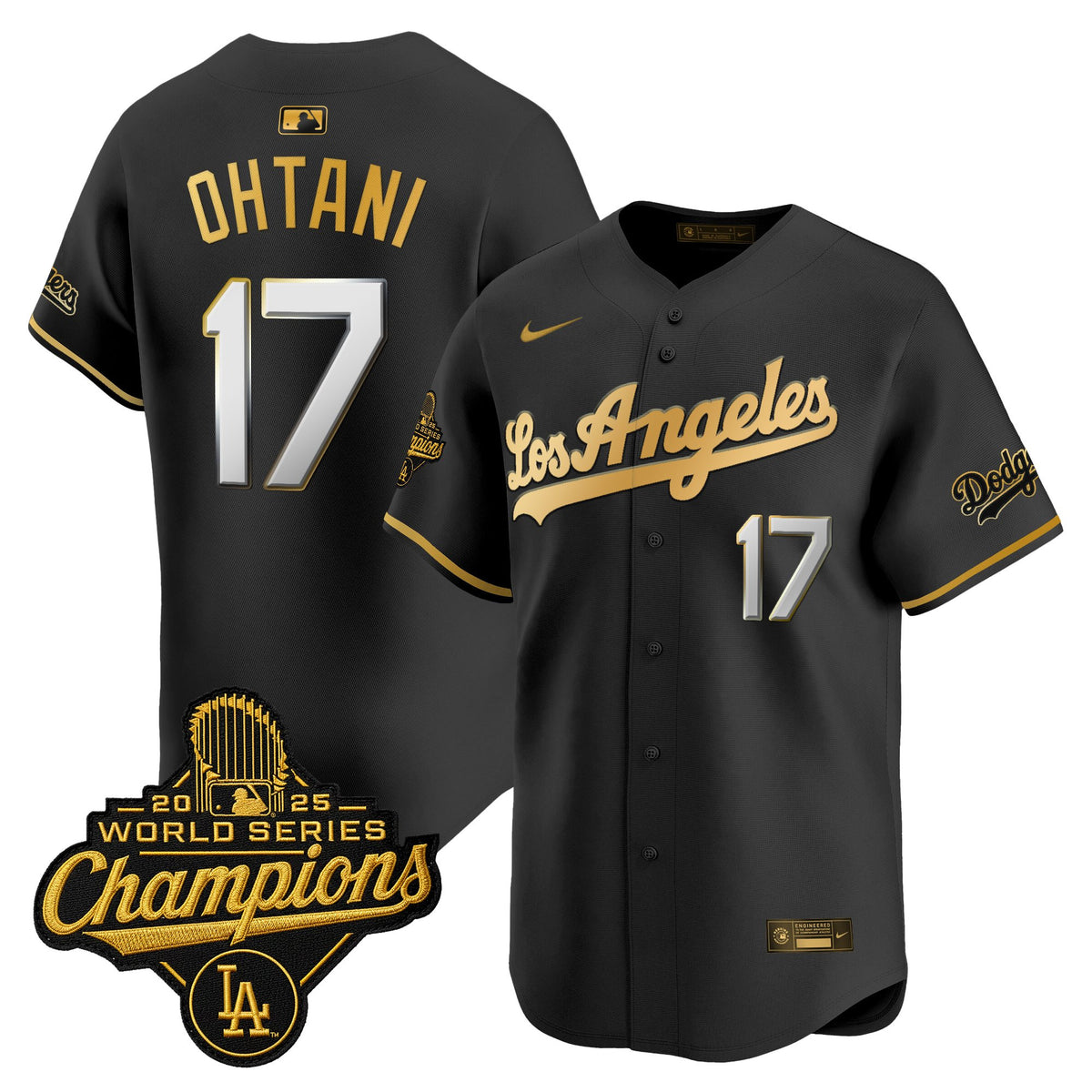Men's Dodgers 2026 Vapor Premier Limited Jersey - World Series Champions Edition - All Stitched