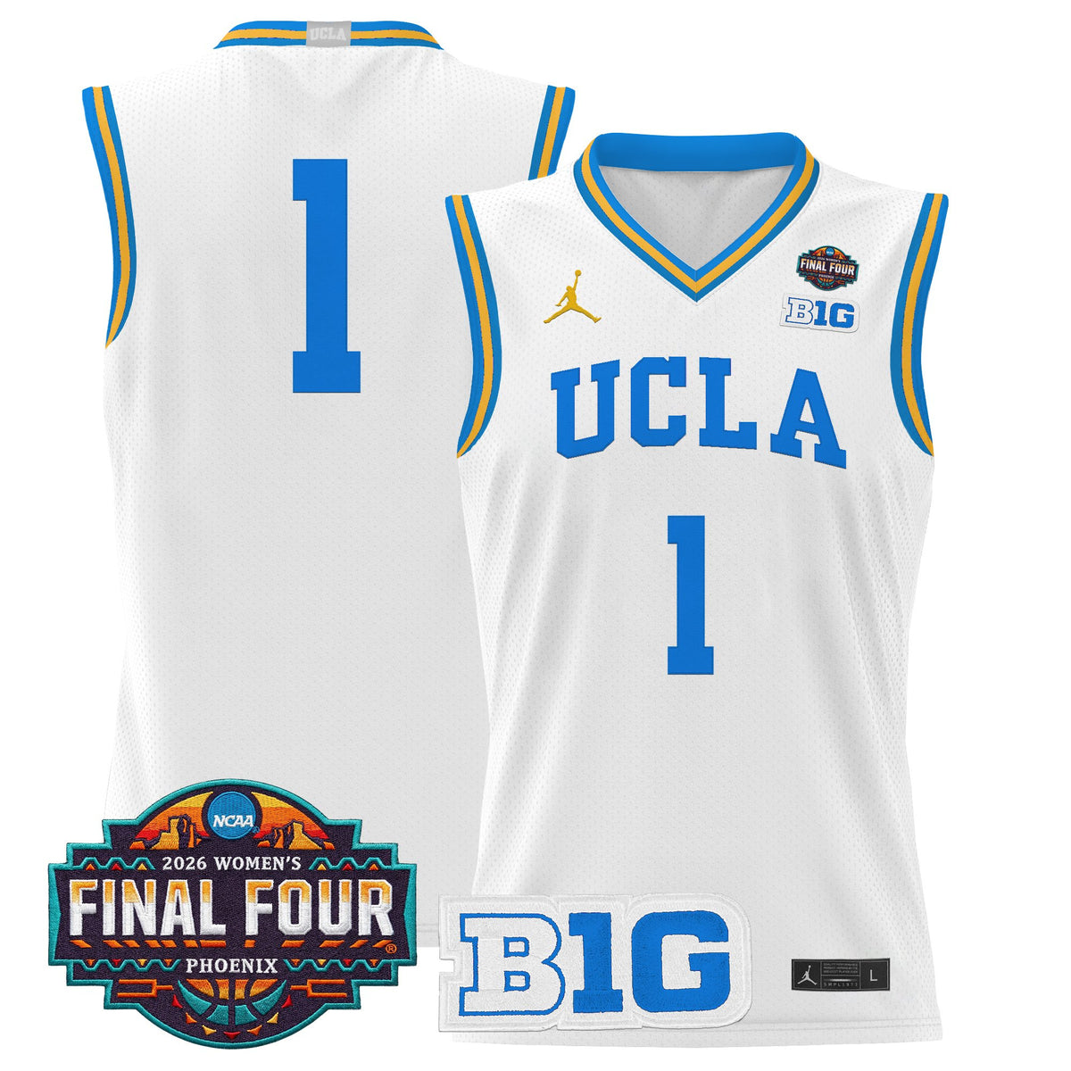 Men's size UCLA Bruins 2026 Women's Tournament Final Four Basketball Jersey - All Stitched