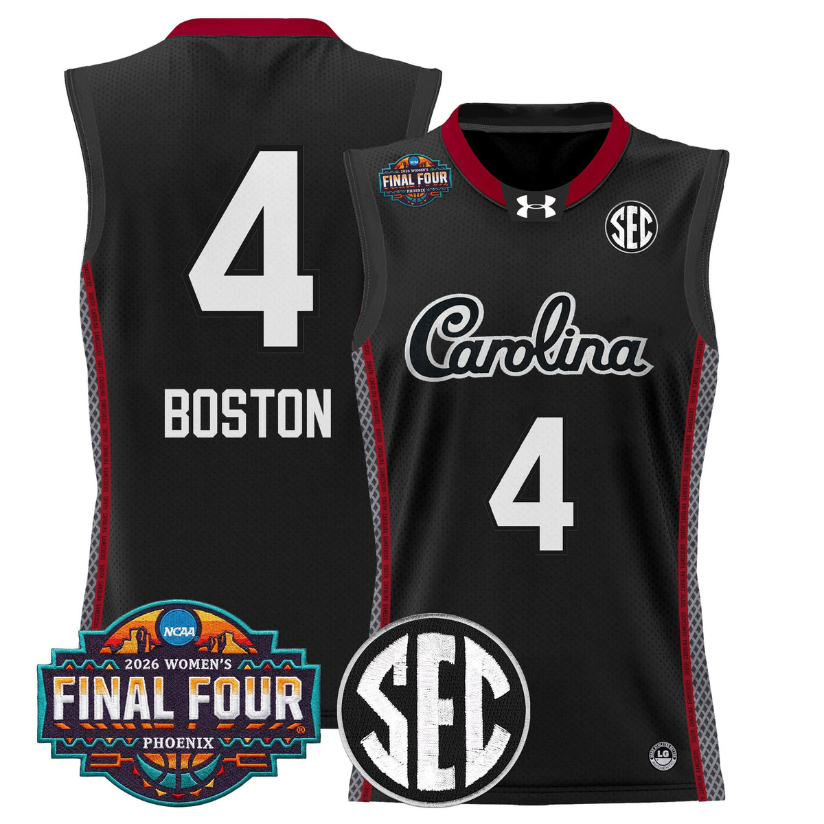 Men's Size South Carolina Gamecocks 2026 Women's Tournament Final Four Basketball Jersey - All Stitched