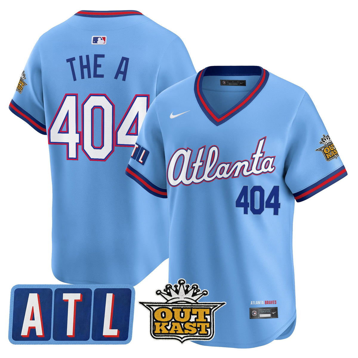 Men's Atlanta Braves 2026 City Connect x Outkast Vapor Premier Limited Jersey - All Stitched