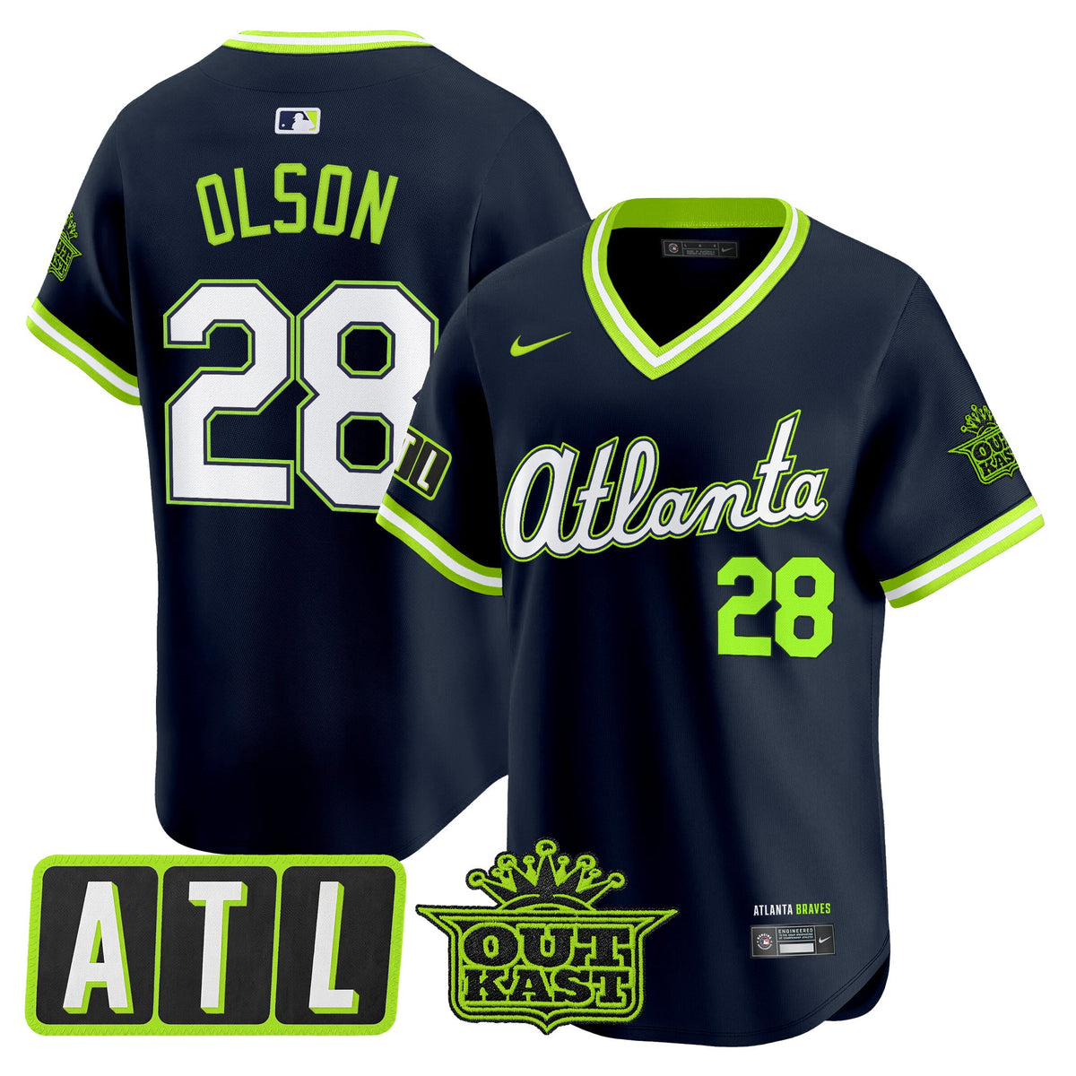 Men's Atlanta Braves 2026 City Connect x Outkast Vapor Premier Limited Jersey - All Stitched