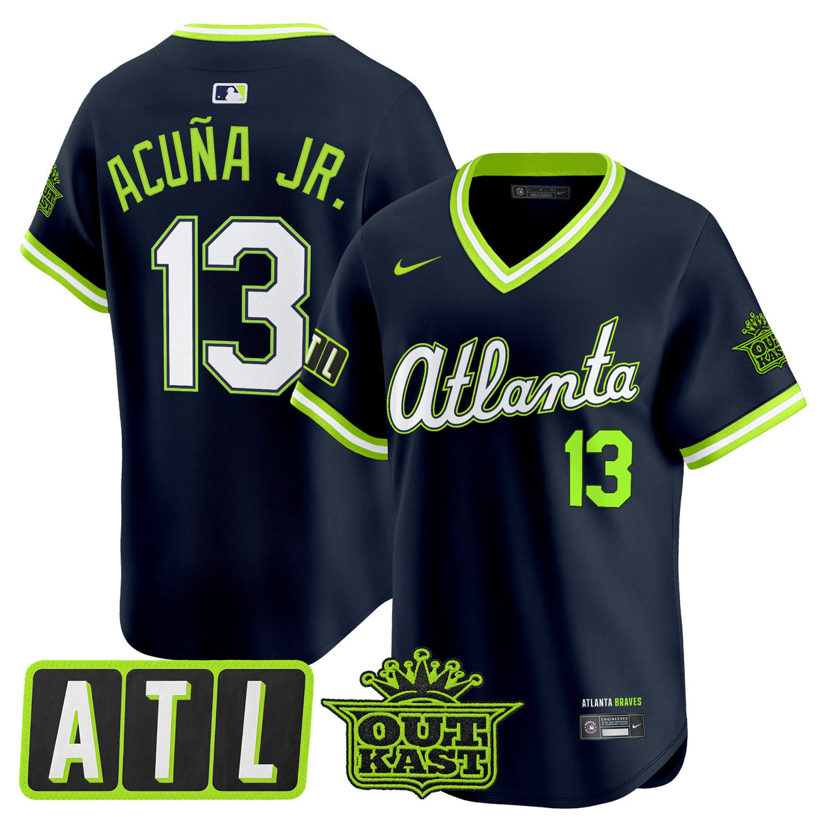 Men's Atlanta Braves 2026 City Connect x Outkast Vapor Premier Limited Jersey - All Stitched