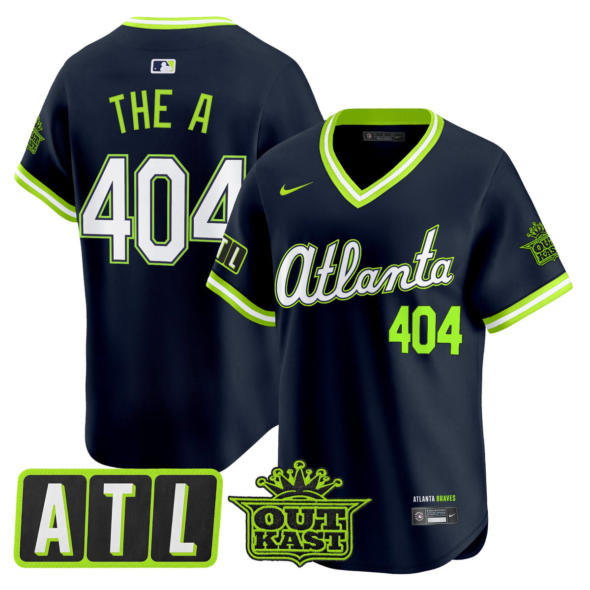 Men's Atlanta Braves 2026 City Connect x Outkast Vapor Premier Limited Jersey - All Stitched