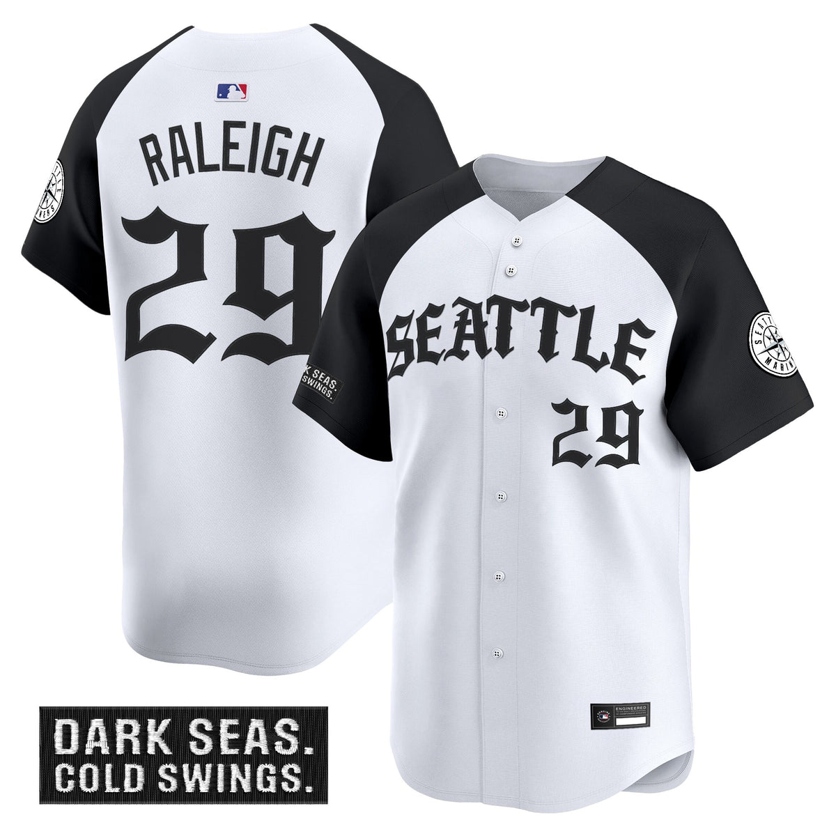 Men's Seattle Mariners 'Old English Edition' Vapor Premier Limited Jersey - All Stitched
