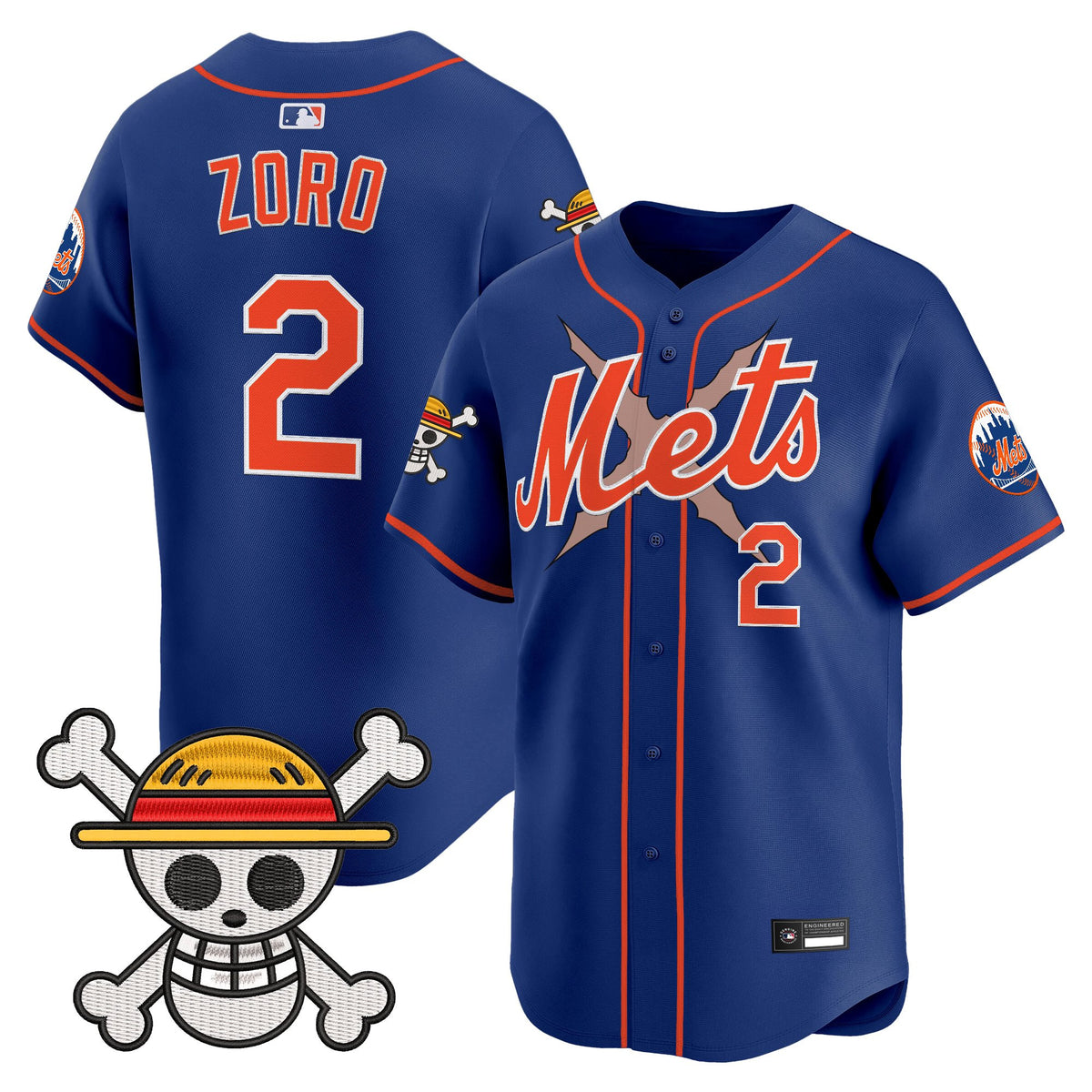 Men's New York Mets x One Piece Vapor Premier Limited Jersey - Stitched