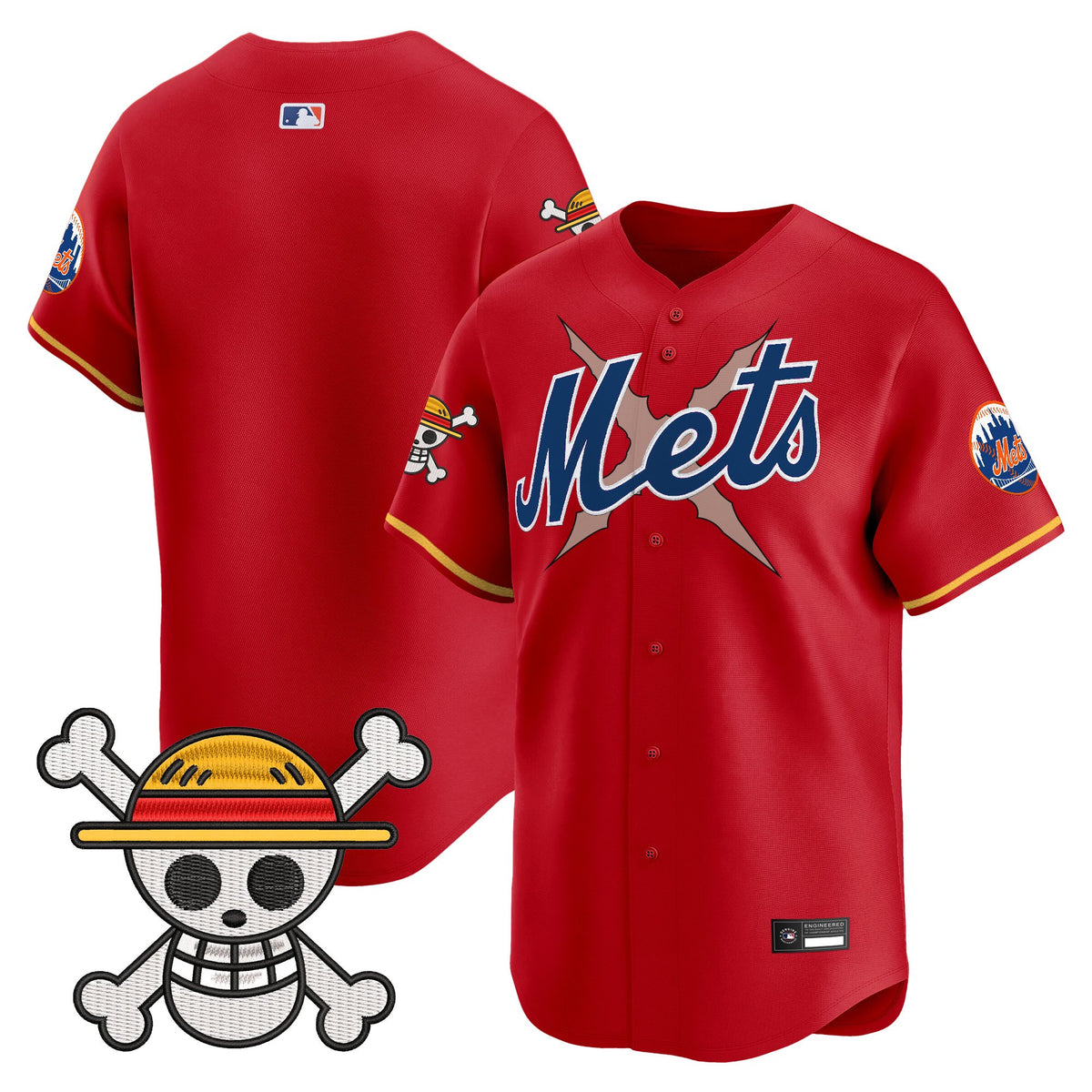 Men's New York Mets x One Piece Vapor Premier Limited Jersey - Stitched