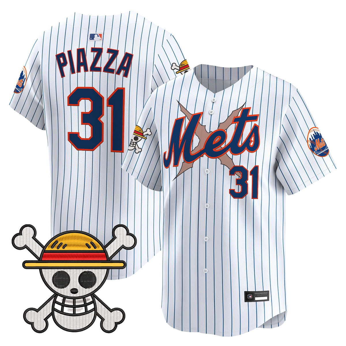 Men's New York Mets x One Piece Vapor Premier Limited Jersey - Stitched