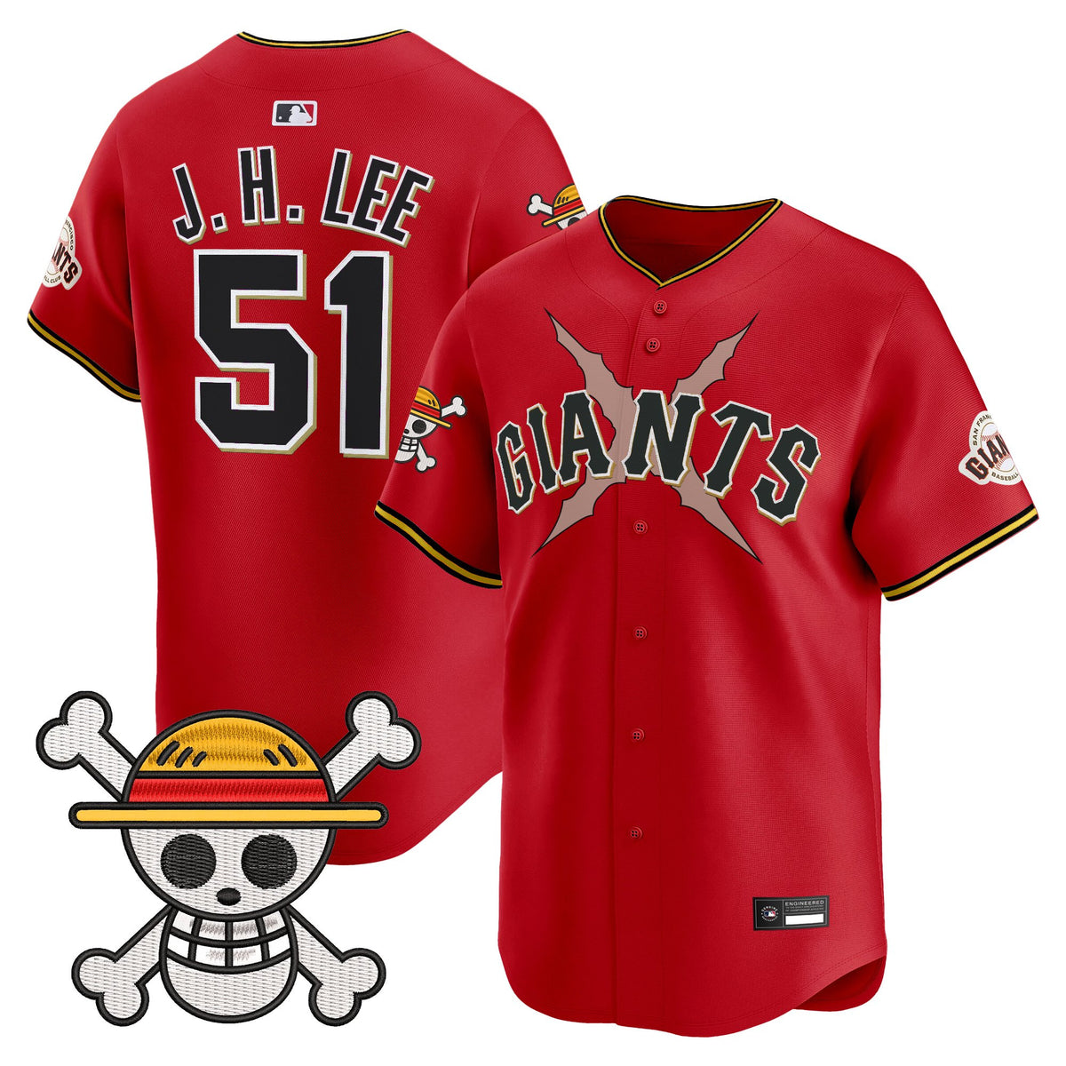 Men's San Francisco Giants x One Piece Vapor Premier Limited Jersey - Stitched
