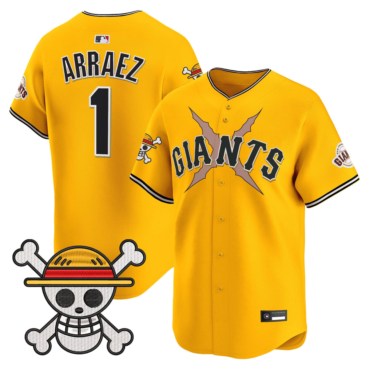 Men's San Francisco Giants x One Piece Vapor Premier Limited Jersey - Stitched