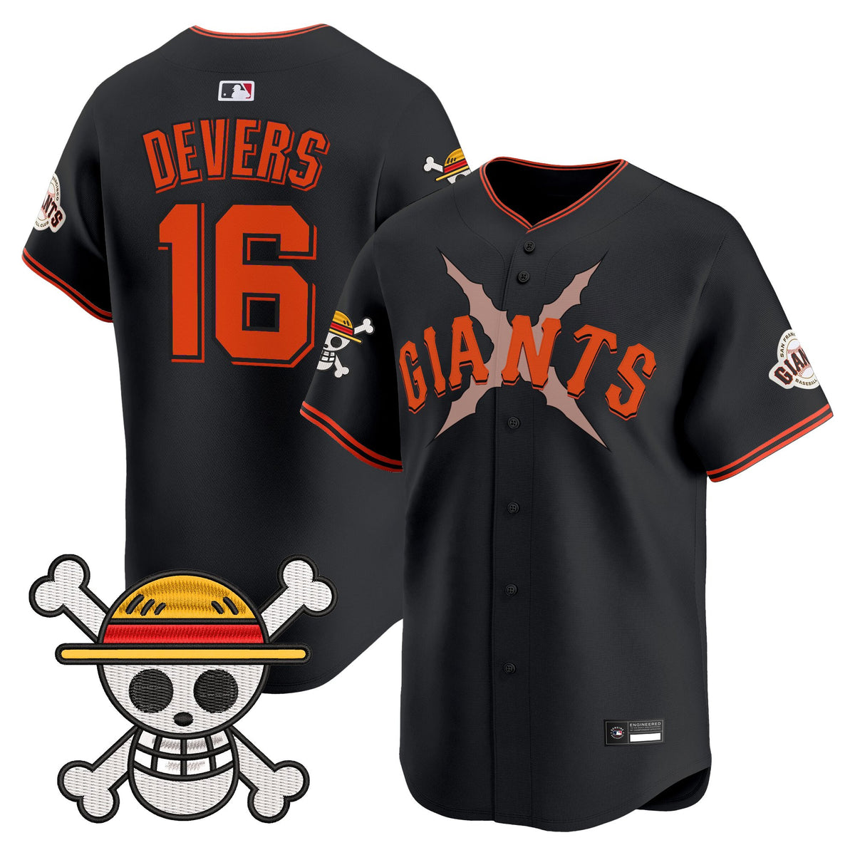 Men's San Francisco Giants x One Piece Vapor Premier Limited Jersey - Stitched